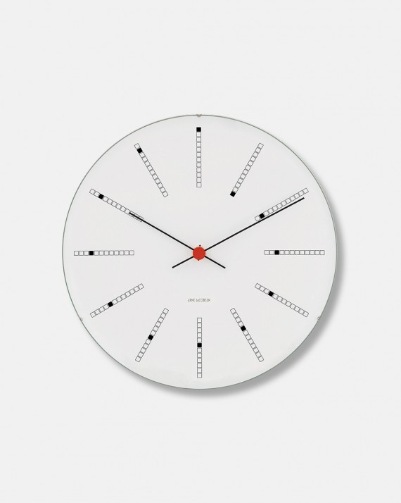Arne Jacobsen Bankers Clock vægur dia 48 cm - design 1971