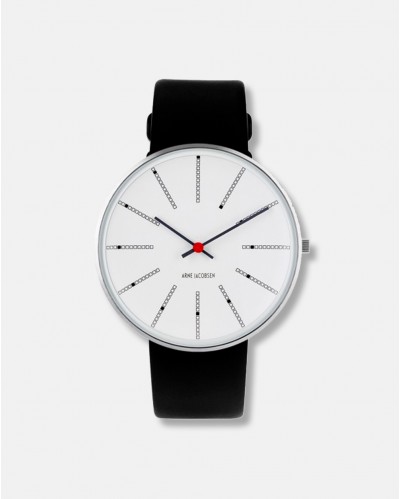 Arne Jacobsen Bankers clock armbåndsur dia 40 mm - design 1971