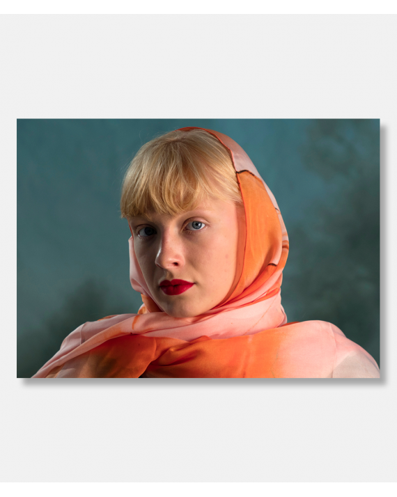 Folded Paper silketørklæde 90 x 90 cm