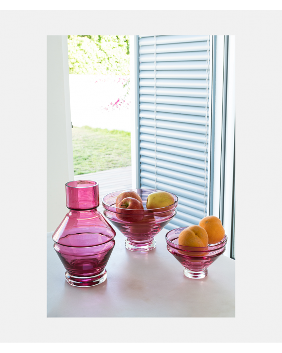 Raawii Relæ vase lille Rubine Red