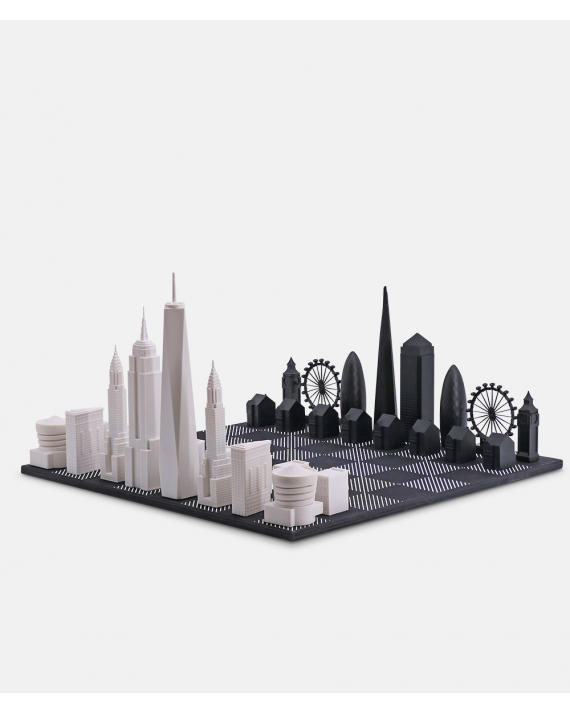 Skyline Chess New York City vs London special edition acrylic set