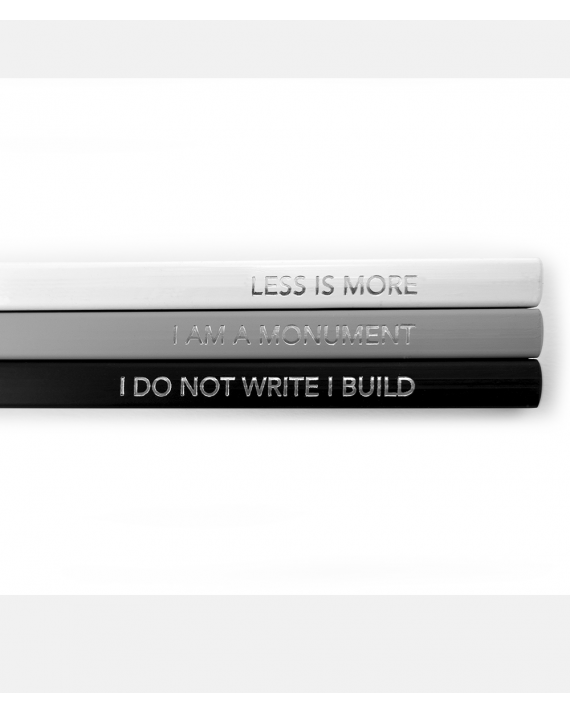 Archiquote - 3 graphite pencils with quote
