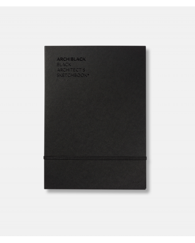 Archiblack - black sketchbook + white pencil