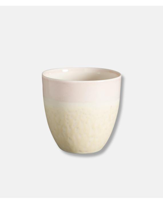 Wauw Pastello keramik kop - Cream / light rose