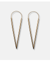 Cone golden earhangers by Michala Eken