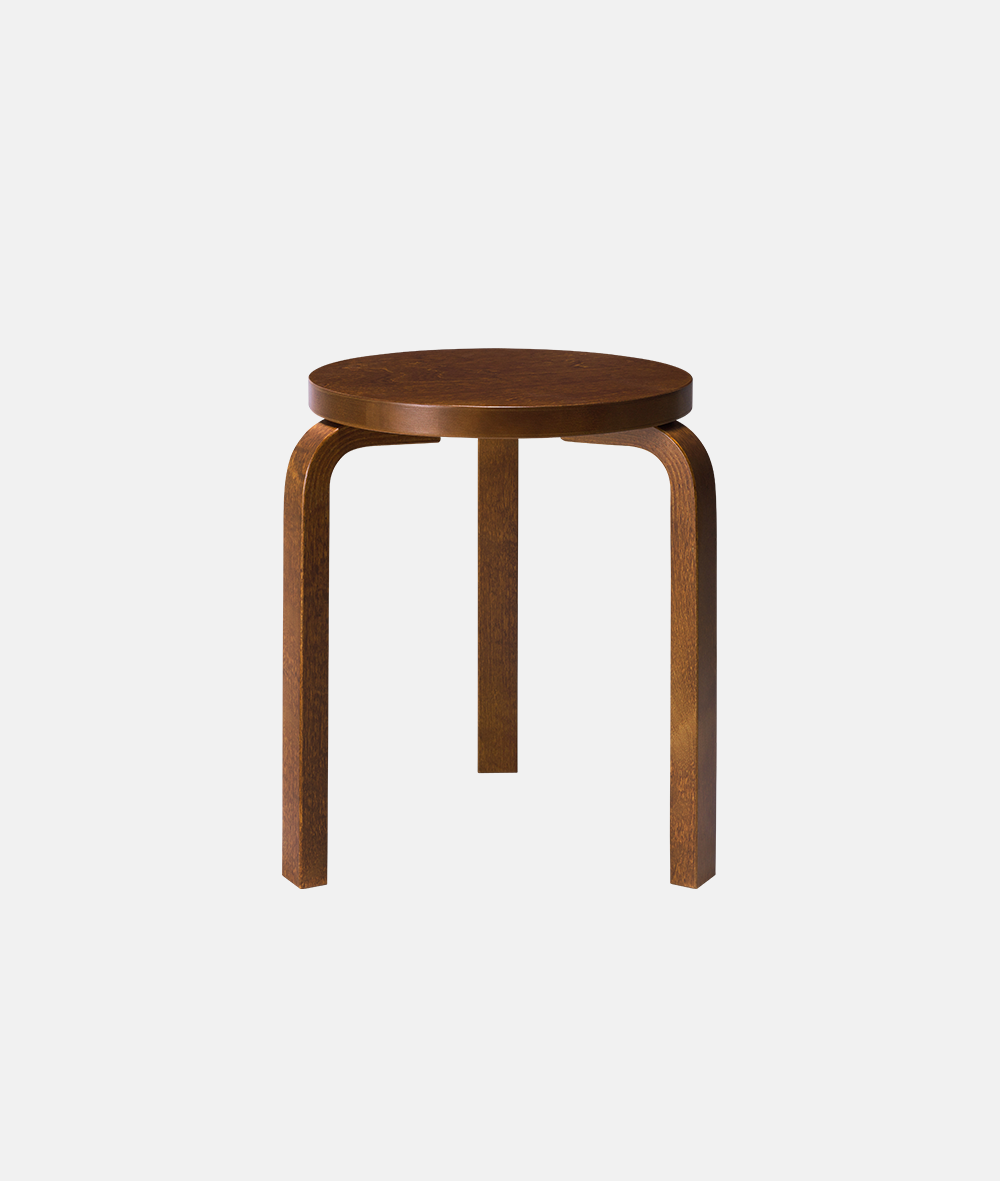 Artek - Alvar Aalto Stool 60 walnut stained - Arkitektens Butik