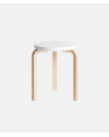 Artek - Alvar Aalto Stool 60 white lacquered seat