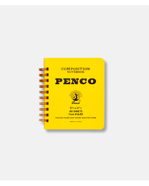 Penco Coil Notebook Small Yellow