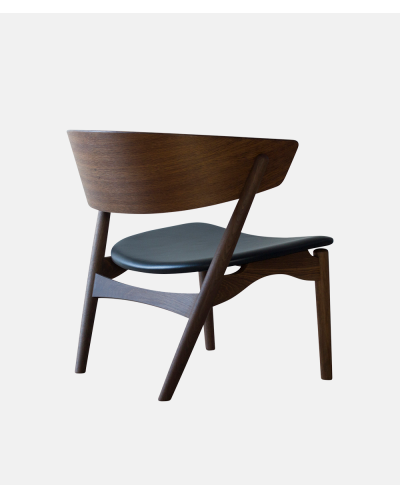 Sibast - No 7 Lounge Chair Smoked Oak and Victory Black Leather