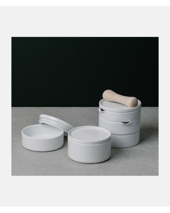 Japanese Sitaku Stackable Set by Makoto Koizumi