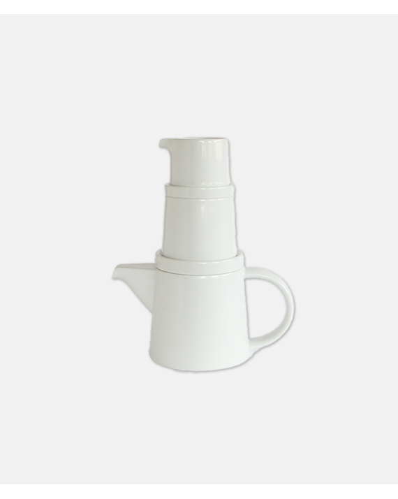 Japanese Teapot White - Hakusan M-Type Series