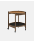 Bølling tray table 50 fumed oak oiled, Clay - Cognac/Black