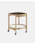 Bølling tray table 50 oak oiled, Base - White/Black