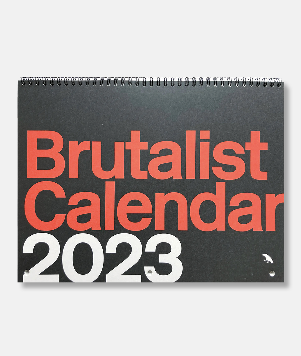 Brutalist Calendar 2023 Arkitektens Butik