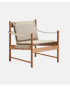 HB Lounge Chair - Cherry Oiled, Canvas