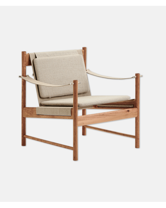 HB Lounge Chair - Cherry Oiled, Canvas