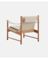 HB Lounge Chair - Cherry Oiled, Canvas