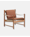 HB Lounge Chair - Cherry Oiled, Brandy Leather - design Hans Bølling