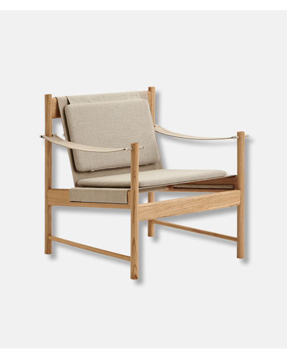 HB Lounge Chair - Oak Oiled, Canvas