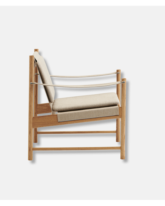 HB Lounge Chair - Oak Oiled, Canvas