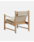 HB Lounge Chair - Oak Oiled, Canvas