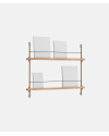 Magazine Shelving - MS.65.1 - Moebe - Oak and Warm Grey - PÅ LAGER