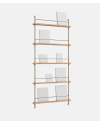 Magazine Shelving - MS.180.1 - Oak and Warm Grey - Moebe