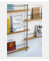 Magazine Shelving - MS.65.1 - Moebe - Oak and Warm Grey