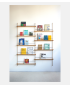 Magazine Shelving - MS.180.2 - Oak and Warm Grey - Moebe