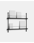 Magazine Shelving - MS.65.1 - Moebe - Black and Black