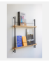 Magazine Shelving - MS.65.1 - Moebe - Oak and Black