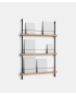 Magazine Shelving - MS.115.1 - Oak and Black - Moebe