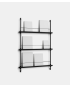 Magazine Shelving - MS.115.1 - Black and Black - Moebe