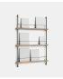 Magazine Shelving - MS.115.1 - Oak and Pine Green - Moebe