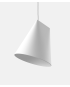 Ceramic Pendant -Wide - White - Design Moebe