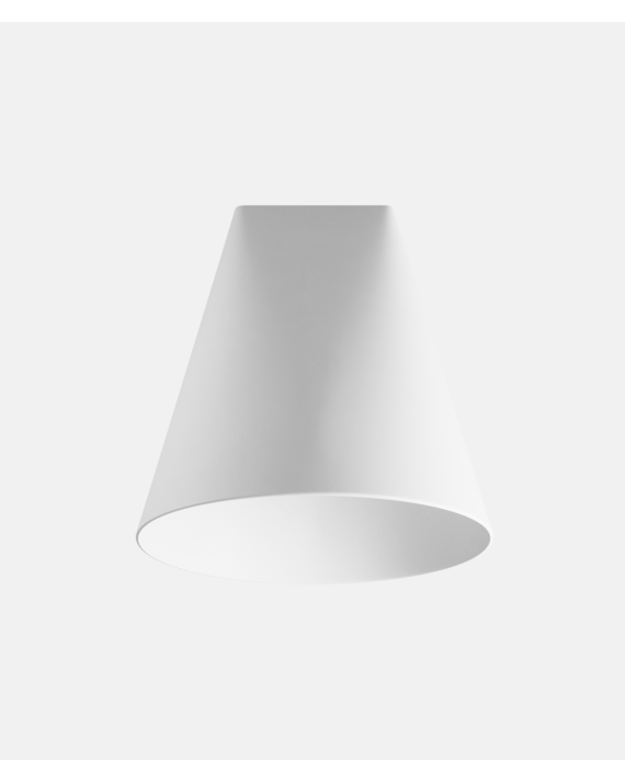 Ceramic Pendant -Wide - White - Design Moebe