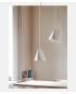 Ceramic Pendant -Wide - White - Design Moebe