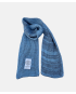 SNS Herning Wool Scarf - Sky Blue with Black - design Maja Brix