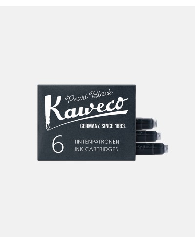 Kaweco Ink Cartridges 6-Pack Pearl Black