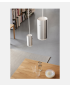 Moebe Tube Pendant Small – Brushed Aluminium