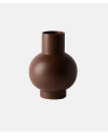 Raawii Strøm Stor Vase - Chocolate