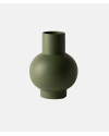 Raawii Strøm Stor Vase - Deep Green