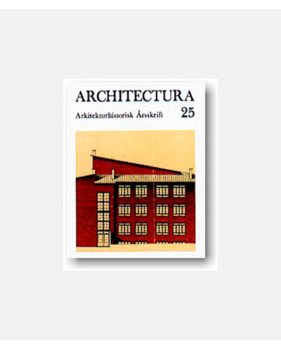 Architectura 25 - Årsskrift for Selskabet for Arkitekturhistorie