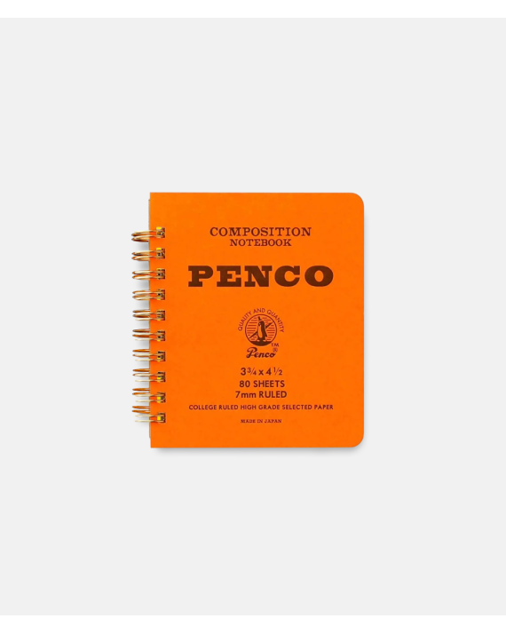 Penco Coil Notebook Small Orange