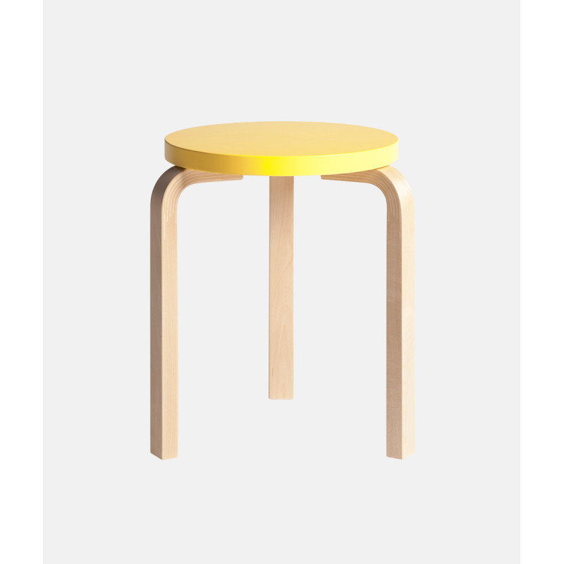 Artek - Alvar Aalto stool 60 yellow - Arkitektens Butik