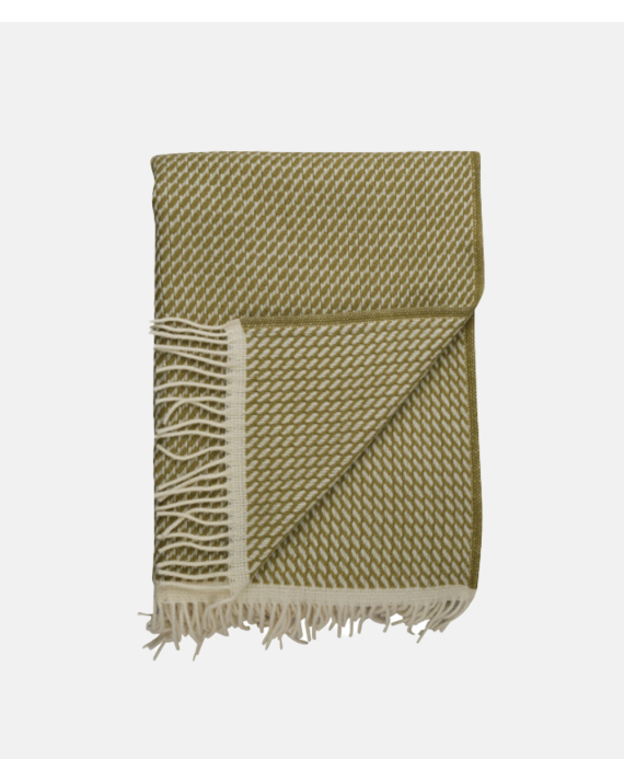 Røros Tweed Mello Throw - Leaf Green - Skogstad & Wærnes