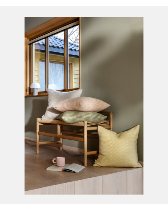 Røros Tweed Mello Cushion - Powder Pink - Skogstad & Wærnes