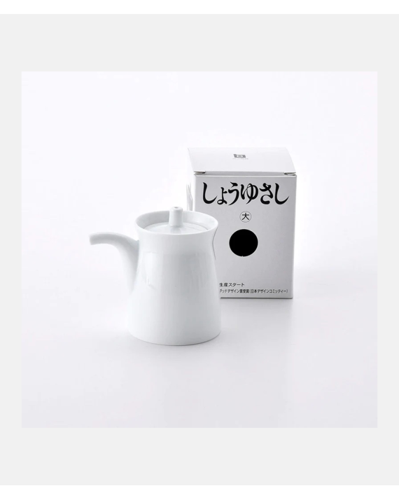 G-type Soy Sauce Dispenser L White -  Design Masahiro Mori