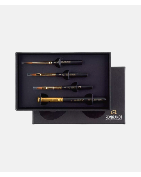 Rembrandt Water Colours brushes, travel set