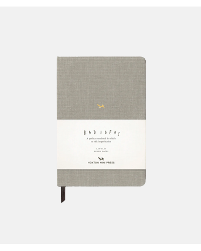 Hoxton Mini Press Notebook - A NoteBook For Bad Ideas - Grey